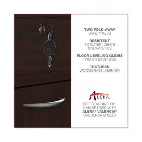 Image of Alera® Alera Valencia Series Lateral File, 2 Legal/letter-Size File Drawers, Espresso, 34" X 22.75" X 29.5"