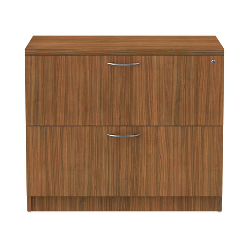 Image of Alera® Alera Valencia Series Lateral File, 2 Legal/letter-Size File Drawers, Modern Walnut, 34" X 22.75" X 29.5"