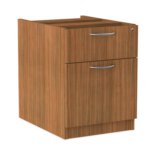 Image of Alera® Alera Valencia Series Hanging Pedestal File, Left/Right, 2-Drawer: Box/File, Legal/Letter, Modern Walnut,15.63 x 20.5 x 19.25