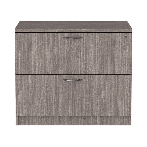 Image of Alera® Alera Valencia Series Lateral File, 2 Legal/Letter-Size File Drawers, Gray, 34" x 22.75" x 29.5"