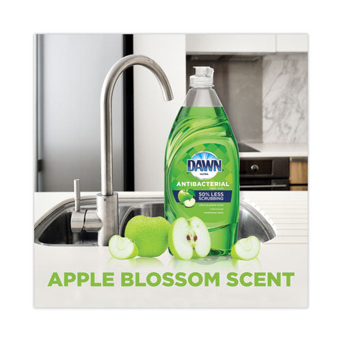 Image of Dawn® Ultra Antibacterial Dishwashing Liquid, Apple Blossom Scent, 38 oz Bottle, 8/Carton