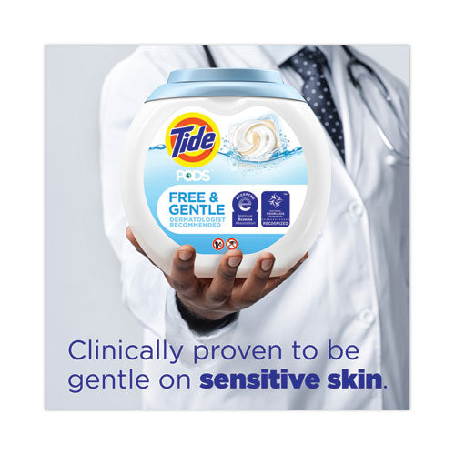 Image of Tide® Pods, HE Compatible, Unscented, 81 Pods/Tub, 4 Tubs Carton
