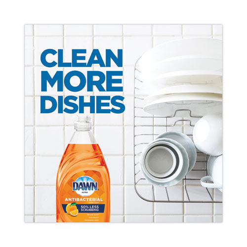 Image of Dawn® Ultra Antibacterial Dishwashing Liquid, Orange Scent, 38 oz Bottle, 8/Carton