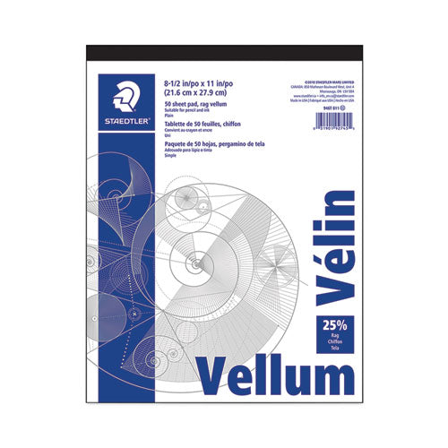 Image of Staedtler® Vellum Tracing Paper, 8.5 X 11, White, 50/pad