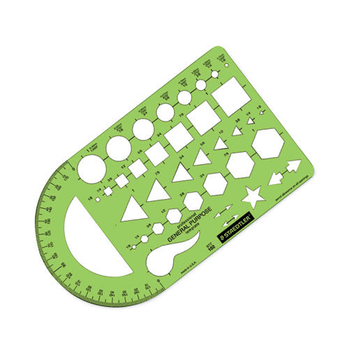 Image of Staedtler® Templates, 40 Geometric Shapes, 5.5 X 9.5, Green