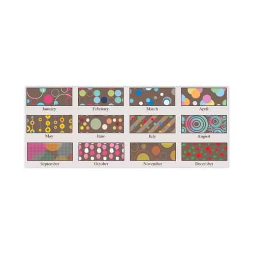 Image of House of Doolittle Recycled Bubbleluxe Wall Calendar, Bubbles Artwork, 12 x 12, White/Multicolor Sheets, 12-Month (Jan to Dec): 2025