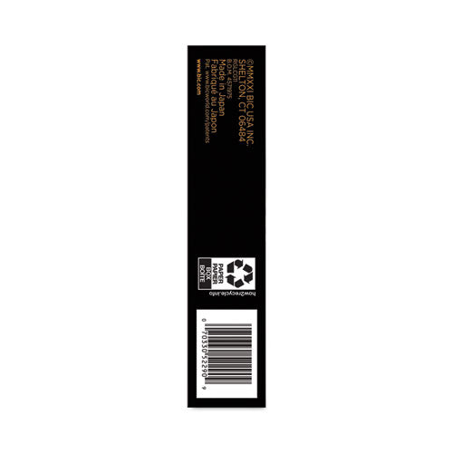 Image of BIC® Gel-Ocity Quick Dry Gel Pen, Retractable, Medium 0.7 Mm, Black Ink, Black Barrel, Dozen