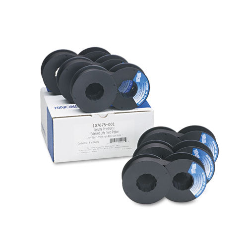 Image of Printronix® 107675001 Ribbon, Black, 6/Box