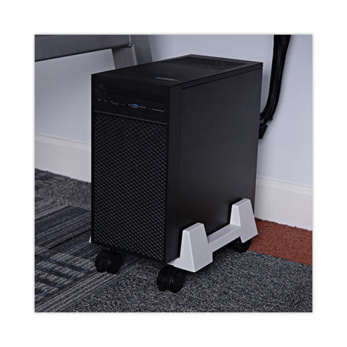 Image of Innovera® Mobile Cpu Stand, 8.75w X 10d X 5h, Light Gray