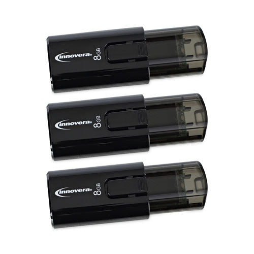 Image of Innovera® Usb 3.0 Flash Drive, 8 Gb, 3/pack