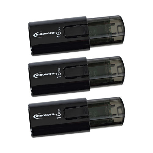 Image of Innovera® Usb 3.0 Flash Drive, 16 Gb, 3/pack