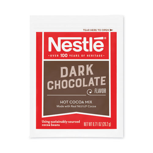 Image of Nestle® Hot Cocoa Mix, Dark Chocolate, 0.71 Packets, 50 Packets/Box, 6 Boxes/Carton