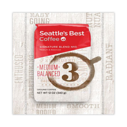 Image of Seattle's Best Port Side Blend Whole Bean Coffee, Medium Roast, 12 oz Bag, 6/Carton