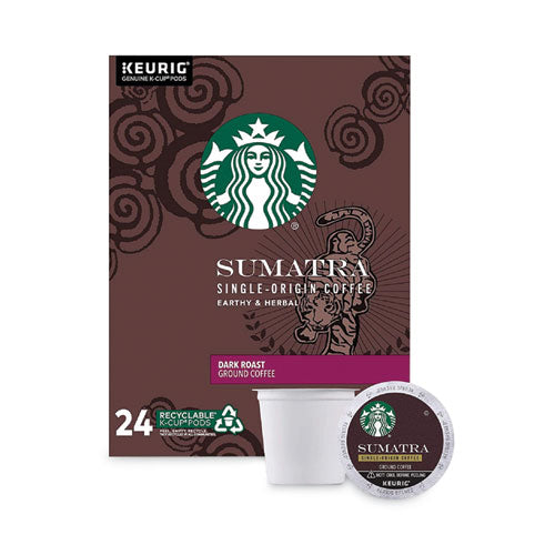 Image of Starbucks® Sumatra Coffee K-Cups, Sumatra, 0.4 oz K-Cup, 96/Box