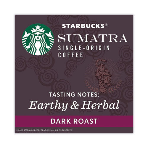 Image of Starbucks® Sumatra Coffee K-Cups, Sumatra, 0.4 oz K-Cup, 96/Box