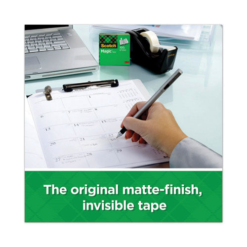 Image of Scotch® Magic Tape In Handheld Dispenser, 1" Core, 0.5" X 37.5 Ft, Clear