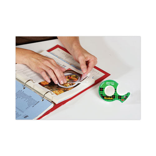Image of Scotch® Magic Tape In Handheld Dispenser, 1" Core, 0.5" X 37.5 Ft, Clear