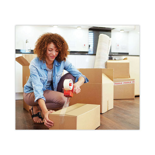 Image of Scotch® 3850 Heavy-Duty Packaging Tape With Dispenser, 1.5" Core, 1.88" X 66.66 Ft, Clear