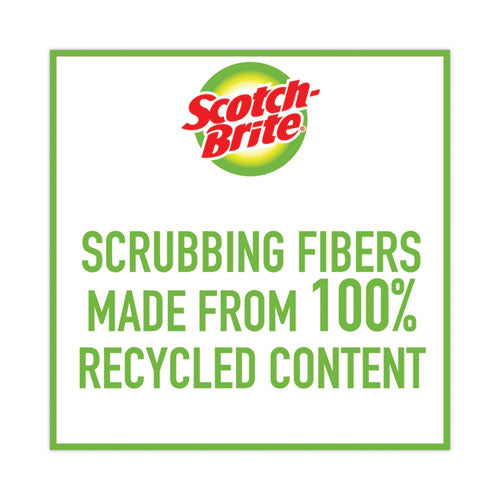 Image of Scotch-Brite® Heavy-Duty Scrub Sponge, 4.5 X 2.7, 0.6" Thick, Yellow/green, 6/pack