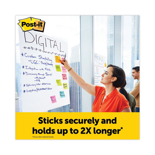 Image of Post-it® Easel Pads Super Sticky Vertical-Orientation Self-Stick Easel Pads, Unruled, 25 x 30, White, 30 Sheets, 2/Carton