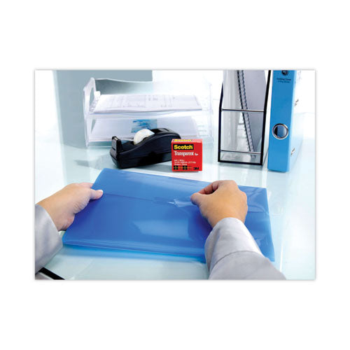 Image of Scotch® Transparent Tape Value Pack With Black Dispenser, 1" Core, 0.75" X 83.33 Ft, Transparent