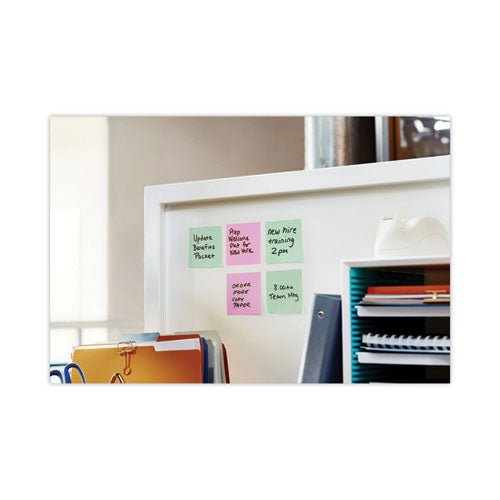 Image of Post-it® Notes Original Pads in Beachside Cafe Collection Colors, 3" x 3", 100 Sheets/Pad, 12 Pads/Pack