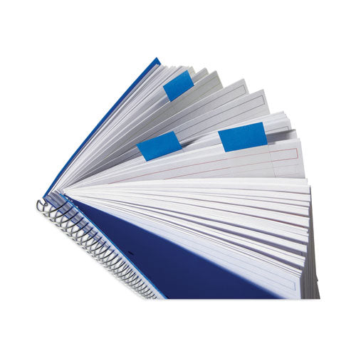 Image of Post-it® Flags Standard Page Flags in Dispenser, Bright Blue, 50 Flags/Dispenser, 2 Dispensers/Pack