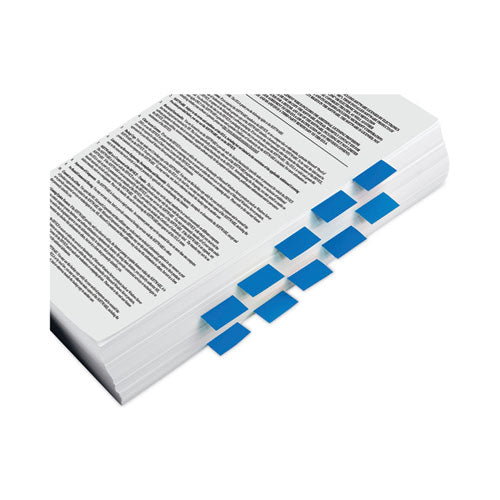 Image of Post-it® Flags Standard Page Flags in Dispenser, Blue, 50 Flags/Dispenser, 2 Dispensers/Pack