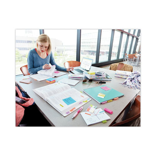 Image of Post-it® Flags Standard Page Flags in Dispenser, Blue, 50 Flags/Dispenser, 2 Dispensers/Pack