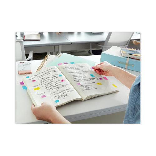 Image of Post-it® Flags Standard Page Flags in Dispenser, Bright Green, 50 Flags/Dispenser, 2 Dispensers/Pack