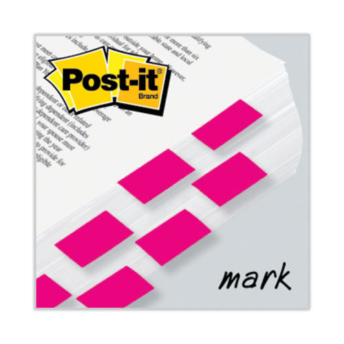 Image of Post-it® Flags Standard Page Flags in Dispenser, Bright Pink, 50 Flags/Dispenser, 2 Dispensers/Pack