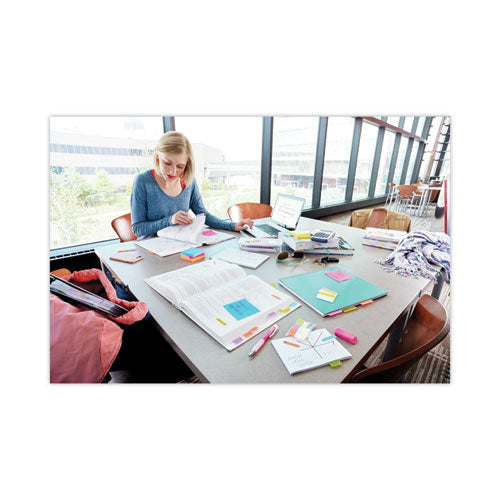 Image of Post-it® Flags Standard Page Flags in Dispenser, Bright Pink, 50 Flags/Dispenser, 2 Dispensers/Pack