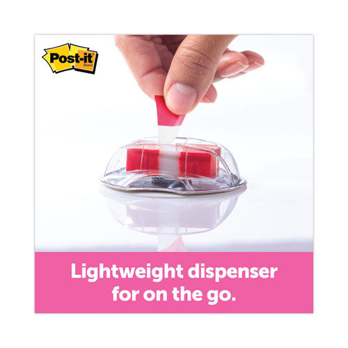 Image of Post-it® Flags High Volume Flag Dispenser, "sign Here", Red, 200 Flags/dispenser