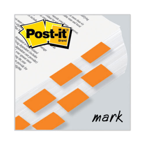 Image of Post-it® Flags Standard Page Flags in Dispenser, Orange, 50 Flags/Dispenser, 2 Dispensers/Pack
