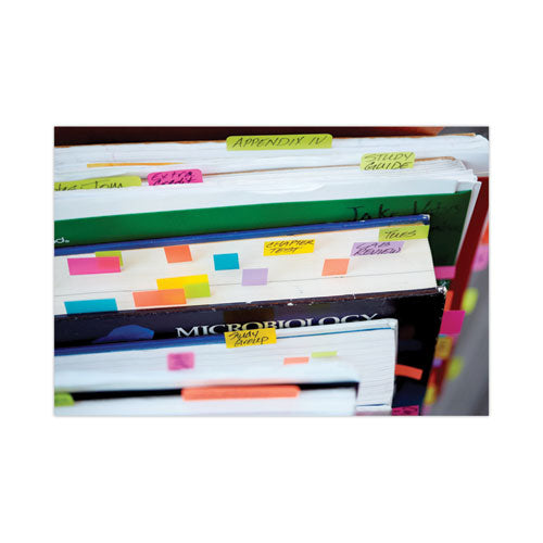 Image of Post-it® Flags Standard Page Flags in Dispenser, Purple, 50 Flags/Dispenser, 2 Dispensers/Pack