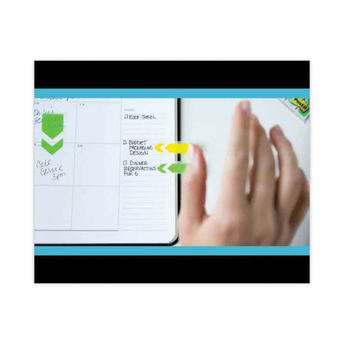 Image of Post-it® Flags Standard Page Flags in Dispenser, Red, 50 Flags/Dispenser, 2 Dispensers/Pack