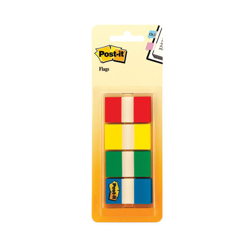 Image of Post-it® Flags Page Flags In Portable Dispenser, Assorted Primary, 160 Flags/dispenser