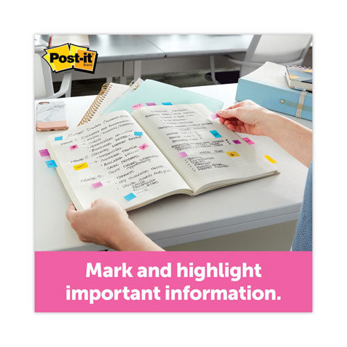 Image of Post-it® Flags Page Flags In Portable Dispenser, Assorted Primary, 160 Flags/dispenser