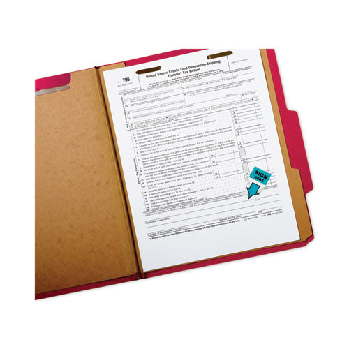 Image of Post-it® Flags Arrow Message 1" Page Flags, 200 "Sign Here", 48 Arrow, Four Colors, 248/Pack