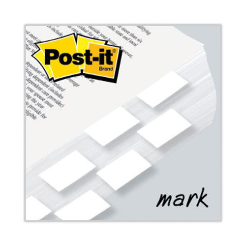 Image of Post-it® Flags Standard Page Flags in Dispenser, White, 50 Flags/Dispenser, 2 Dispensers/Pack