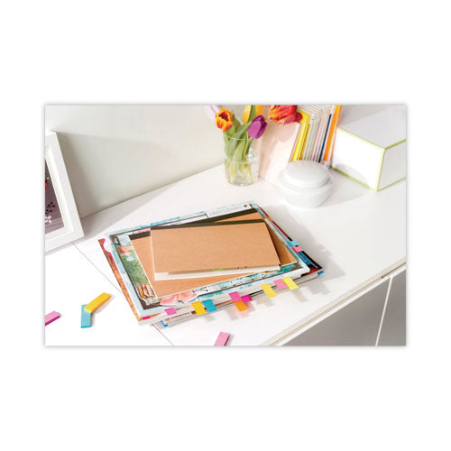 Image of Post-it® Flags Standard Page Flags in Dispenser, White, 50 Flags/Dispenser, 2 Dispensers/Pack