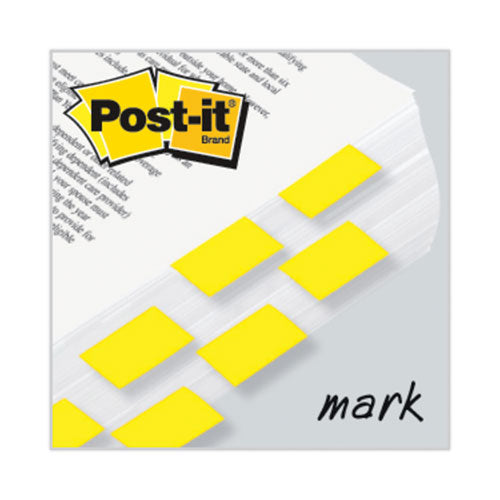 Image of Post-it® Flags Standard Page Flags in Dispenser, Yellow, 50 Flags/Dispenser, 2 Dispensers/Pack