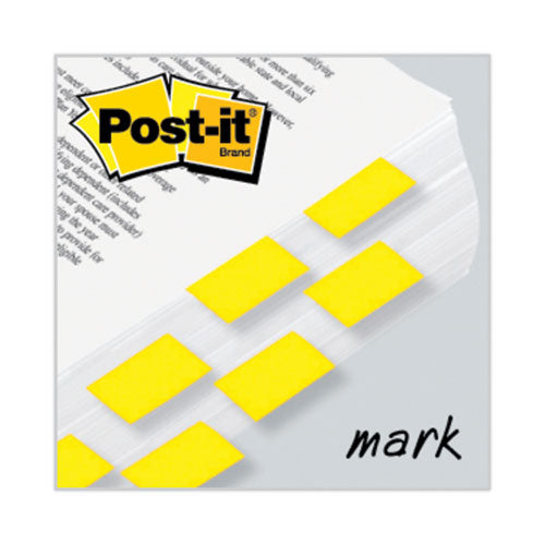 Image of Post-it® Flags Standard Page Flags in Dispenser, Yellow, 50 Flags/Dispenser, 2 Dispensers/Pack