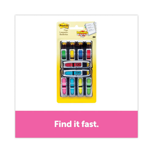 Image of Post-it® Flags Arrow 0.5" Page Flags, Assorted Primary/Brights, 252/Pack