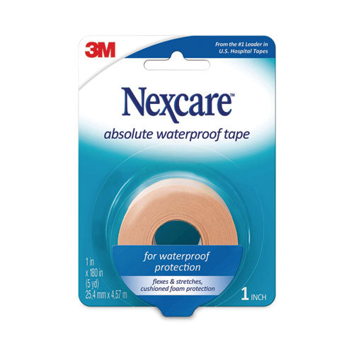 Image of 3M Nexcare Absolute Waterproof First Aid Tape, Foam, 1 X 180