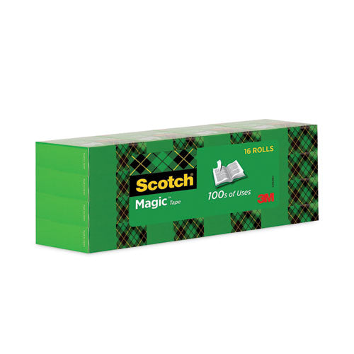 Image of Scotch® Magic Tape Value Pack, 1" Core, 0.75" X 83.33 Ft, Clear, 16/pack