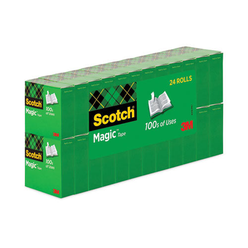 Image of Scotch® Magic Tape Value Pack, 1" Core, 0.75" X 83.33 Ft, Clear, 20/pack