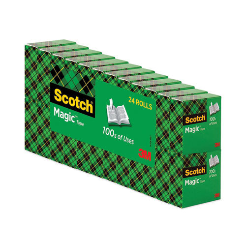 Image of Scotch® Magic Tape Value Pack, 1" Core, 0.75" X 83.33 Ft, Clear, 24/pack