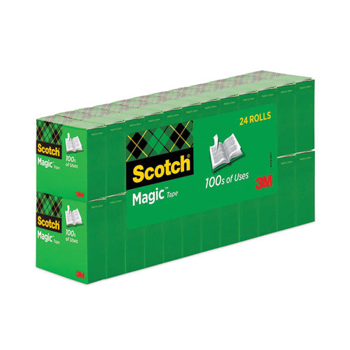 Image of Scotch® Magic Tape Value Pack, 1" Core, 0.75" X 83.33 Ft, Clear, 24/pack