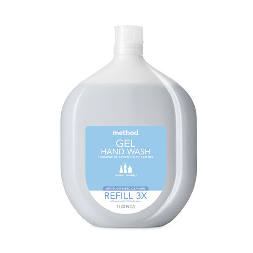 Image of Method® Gel Hand Wash Refill Tub, Sweetwater Scent, 34 oz, 4/Carton